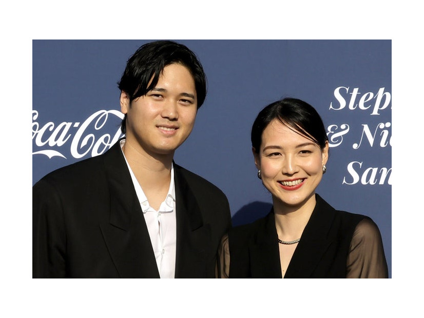 大谷翔平、田中真美子さん／Photo by Getty Images