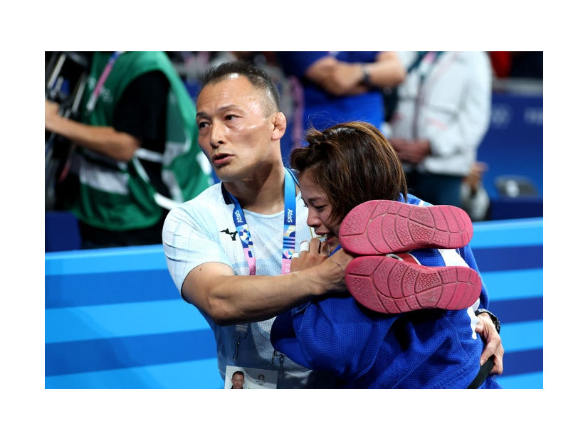 泣き崩れる阿部詩／Photo by Getty Images