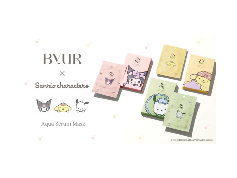 韓国コスメByUR×サンリオ！クロミ ・ ポムポムプリン ・ ポチャッコの限定パッケージ「アクアセラムマスク」が登場！