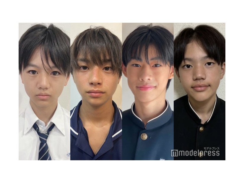 「男子中学生ミスターコン2024」西日本ブロックB暫定上位4人