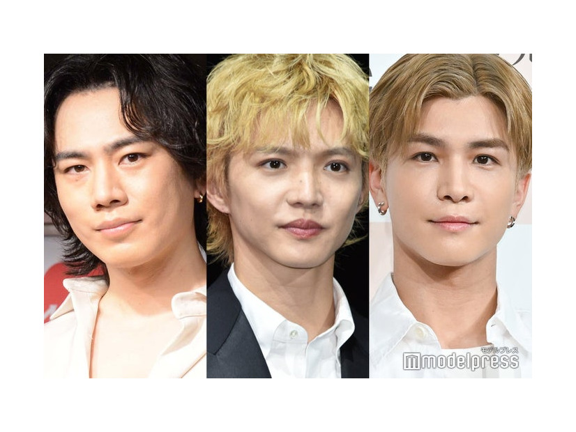 OMI（登坂広臣）、佐藤大樹、岩田剛典（C）モデルプレス