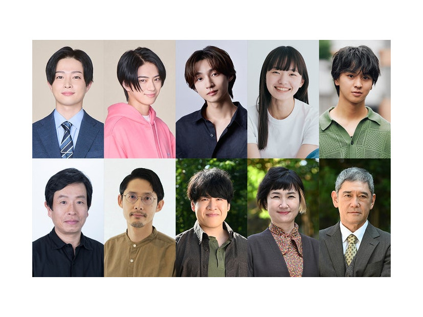 （上段左から）曽田陵介、岩瀬洋志、志賀李玖、八木響生、藤本洸大（下段左から）廻飛呂男、古河耕史、森田甘路、猫背椿、杉本哲太（C）カンテレ