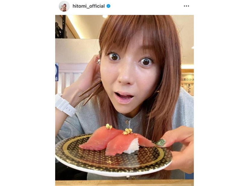 4児の母・hitomi、子供たちとの外食SHOTを公開「お休みはみんなで回転寿司」