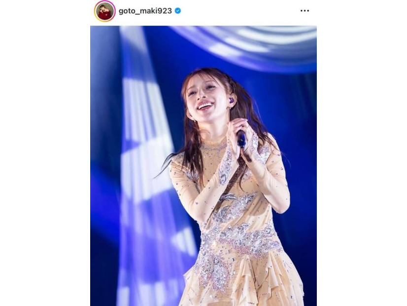 「ずっと全盛期」後藤真希、変わらぬ美貌の25周年ライブステージSHOTに反響「ずば抜けたアイドル感」