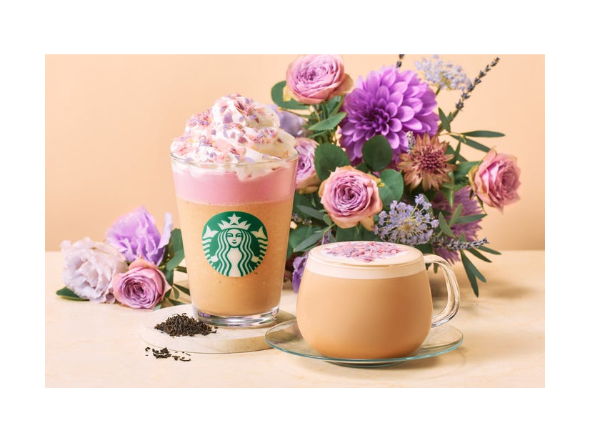 ロイヤル アール グレイ ブーケ フラペチーノ（提供写真）
