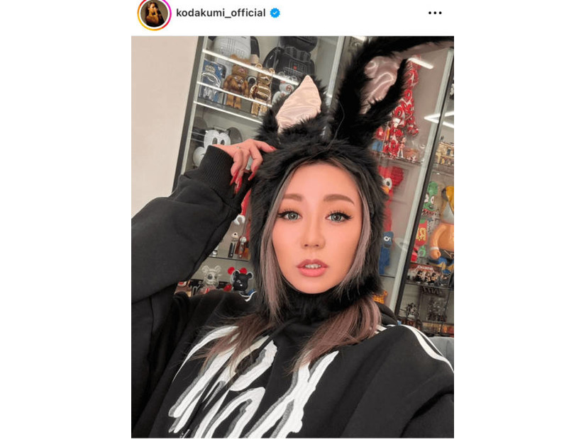 倖田來未、ウサ耳帽子を被ったオフSHOTにファン歓喜「ちょっと可愛すぎるよ」「破壊力やばば」