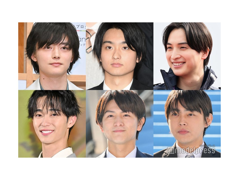 （上段左から）櫻井海音、奥平大兼、一ノ瀬颯（下段左から）野村康太、柏木悠、倉悠貴（C）モデルプレス