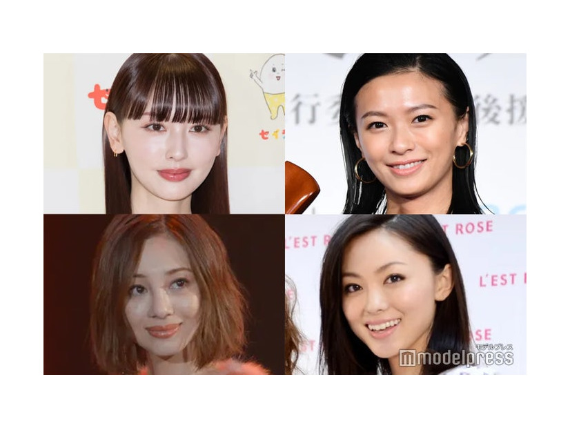 （左上から時計回りに）鈴木えみ、榮倉奈々、徳澤直子、木下ココ（C）モデルプレス