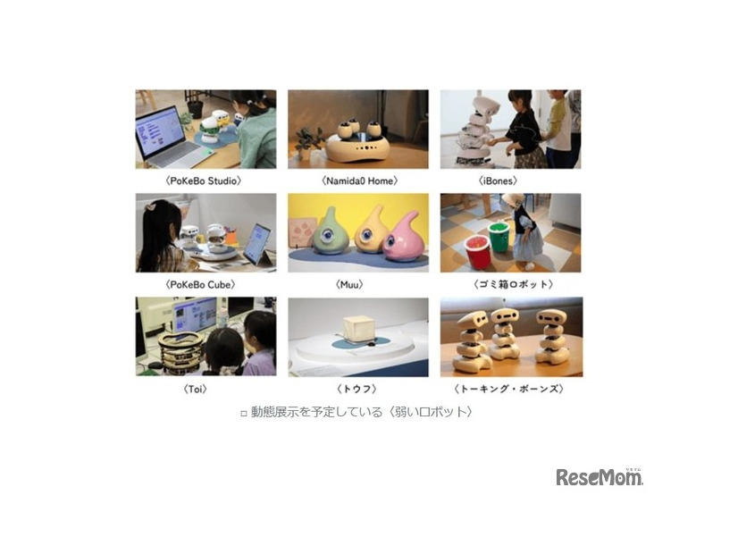 動態展示を予定している〈弱いロボット〉