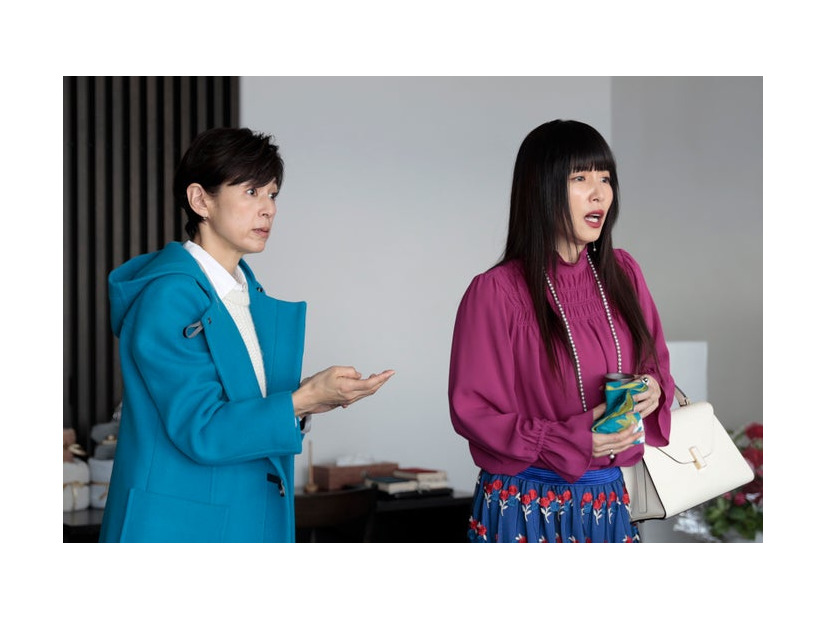 鈴木保奈美、MEGUMI「プライベートバンカー」第8話（C）テレビ朝日