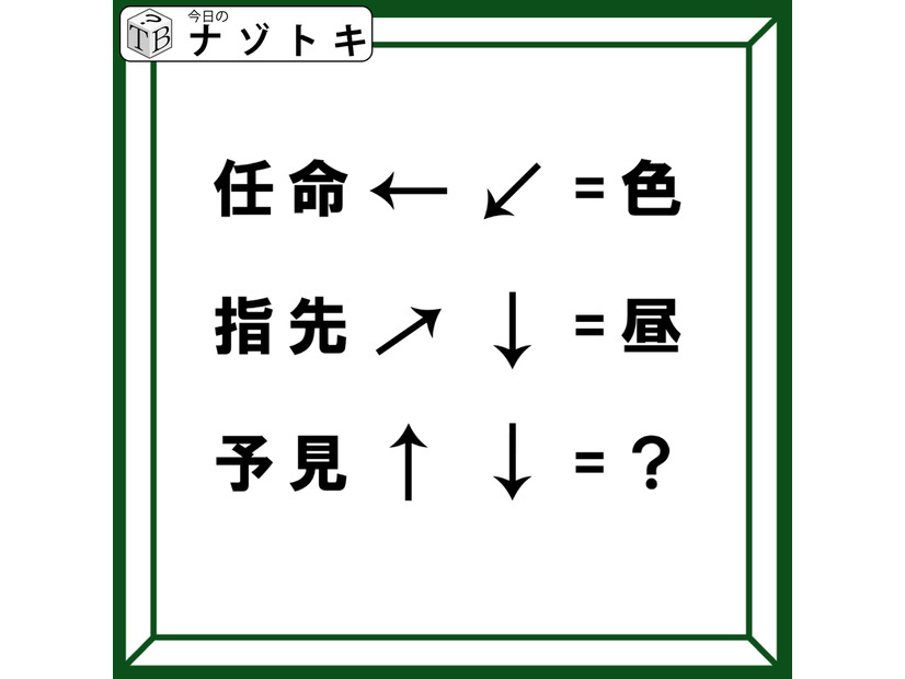 「漢字と矢印の関係は？」そこから出てくる言葉を考えてみよう！【難易度LV.3クイズ】