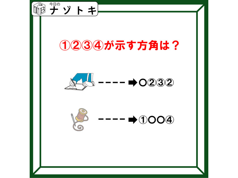 「表している方角は何でしょう？」注目すべきはイラスト？それとも別の場所？【難易度LV.3クイズ】