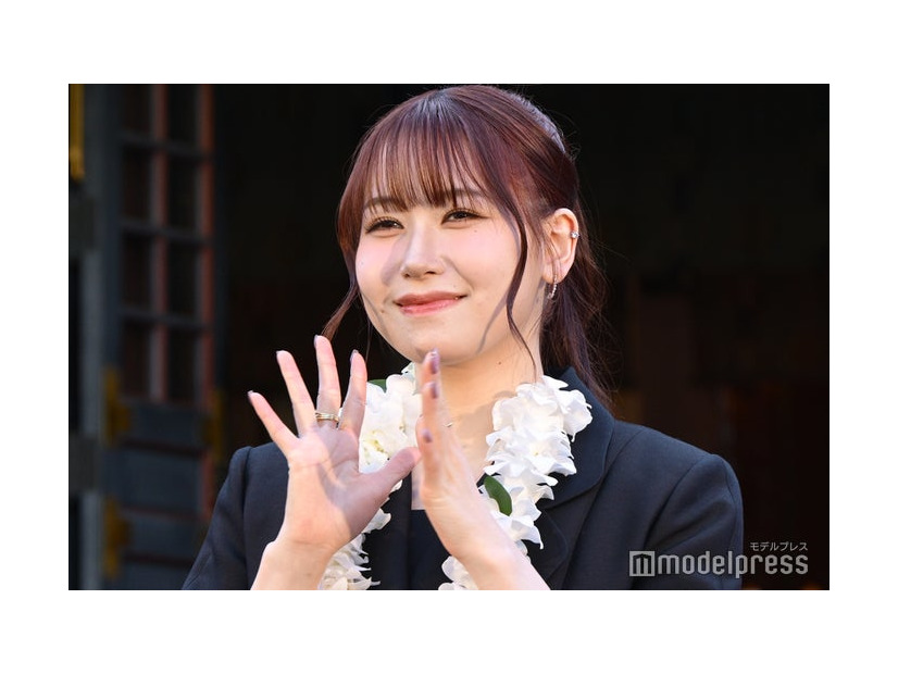 実写映画「リロ＆スティッチ」大ヒット祈願イベントに登壇したMOMONA（笠原桃奈）（C）モデルプレス