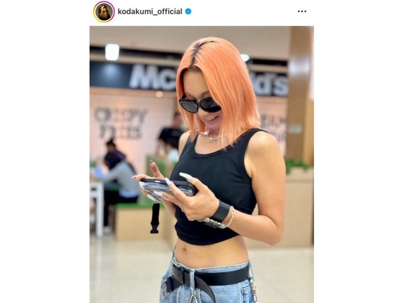 「スタイル良すぎ」倖田來未、美くびれ披露のデニムSHOTにファンうっとり「絵になる！」
