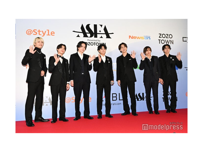 篠塚大輝、松島聡、菊池風磨、佐藤勝利、寺西拓人、猪俣周杜、橋本将生／timelesz（C）モデルプレス
