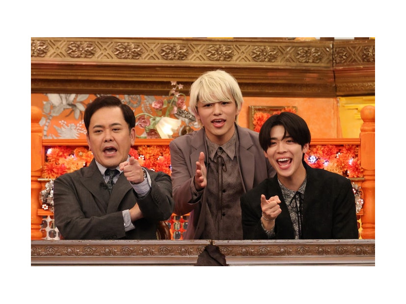 （左から）有田哲平、篠塚大輝、松島聡（C）フジテレビ