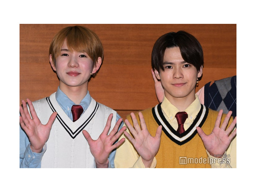 取材会に出席した木村来士、北川拓実（C）モデルプレス