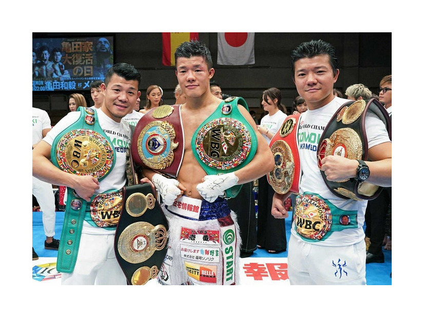 亀田三兄弟（左から興毅、和毅、大毅）／提供画像