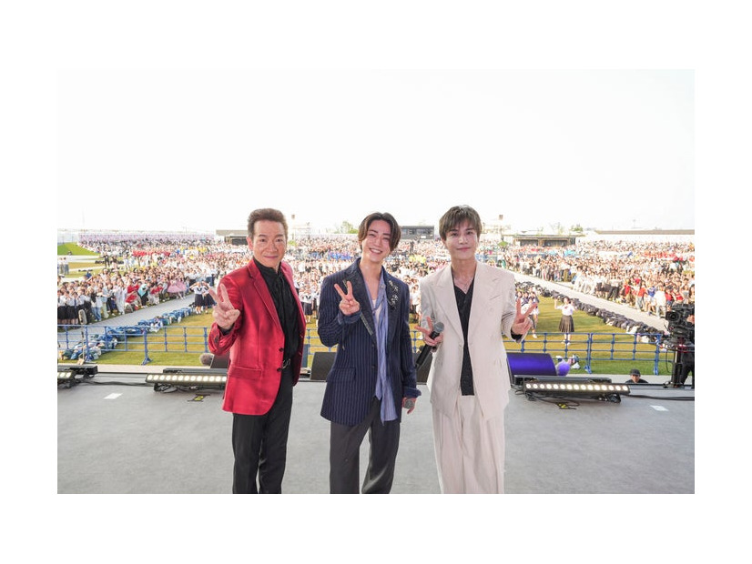 田原俊彦、亀梨和也、岩田剛典（C）日本テレビ