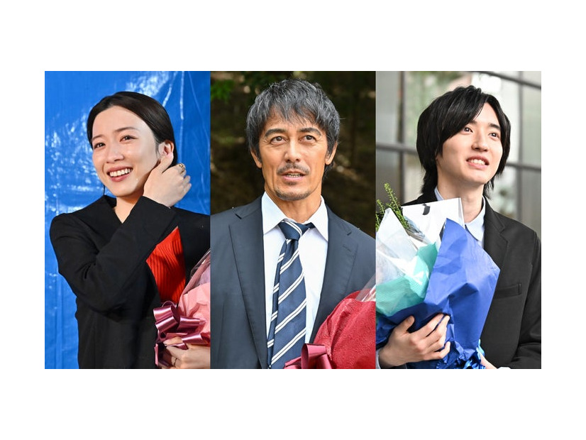 永野芽郁、阿部寛、道枝駿佑（C）TBS