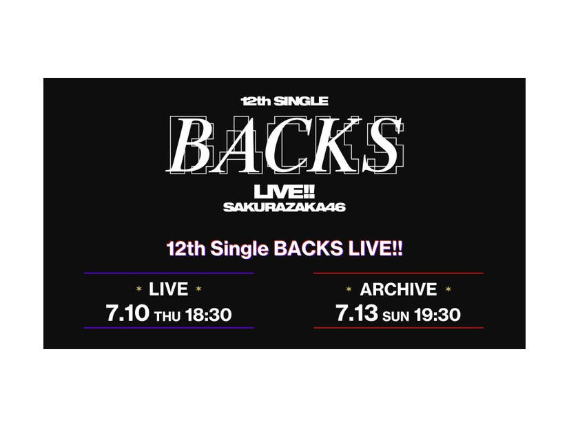 「12th Single BACKS LIVE！！」（提供写真）