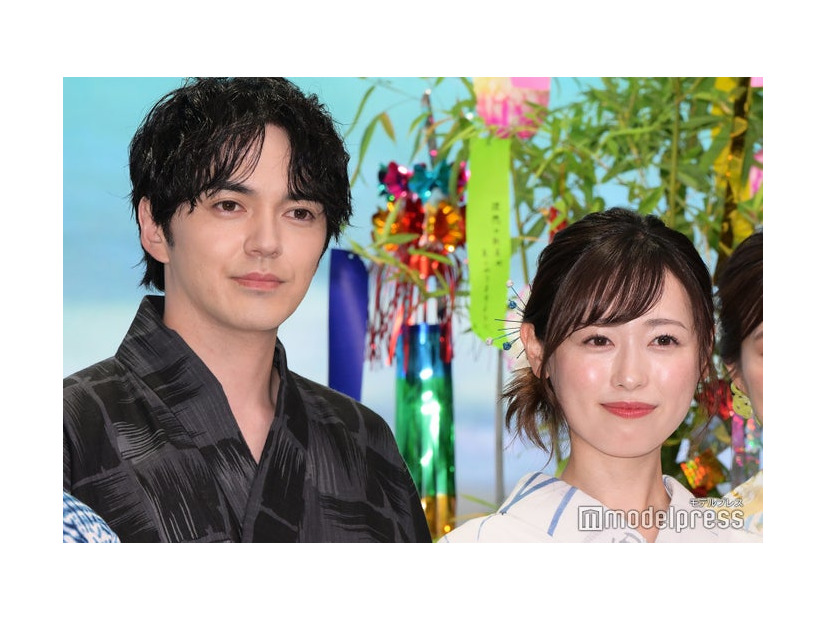 「明日はもっと、いい日になる」制作発表に出席した林遣都、福原遥（C）モデルプレス