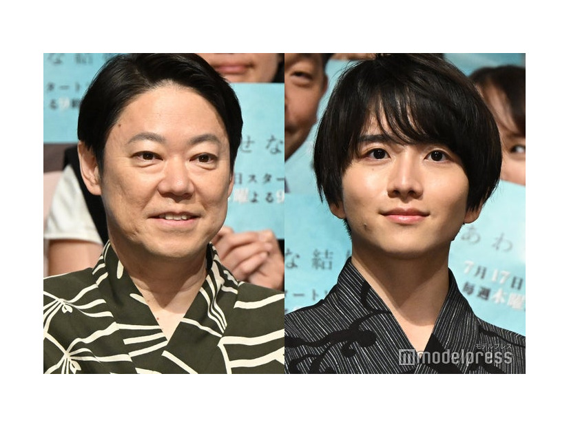 「しあわせな結婚」キャスト登壇イベントに登場した阿部サダヲ、板垣李光人（C）モデルプレス