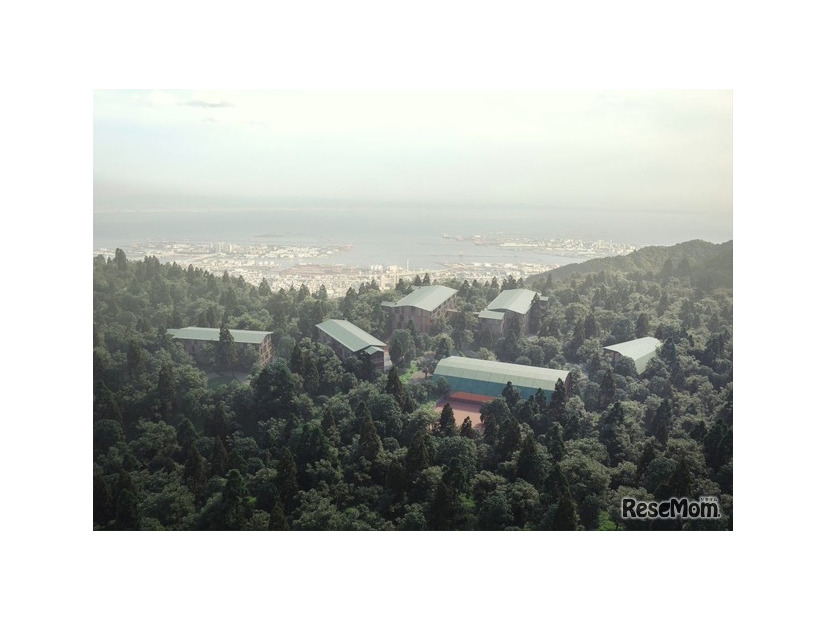 2028年に神戸六甲山に完成予定の新校舎イメージ