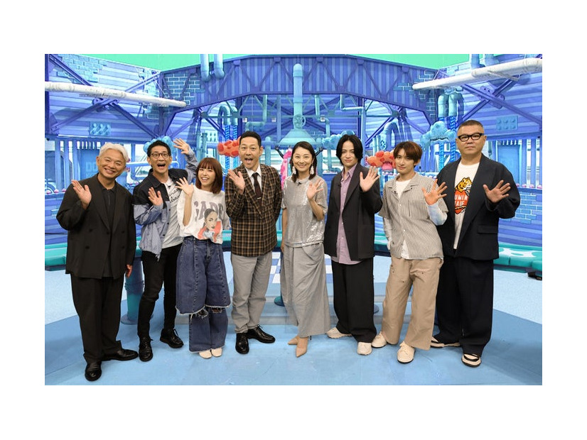 （左から）恵俊彰、柴田英嗣、若槻千夏、東野幸治、小池栄子、菊池風磨、向井康二、長谷川忍（C）フジテレビ