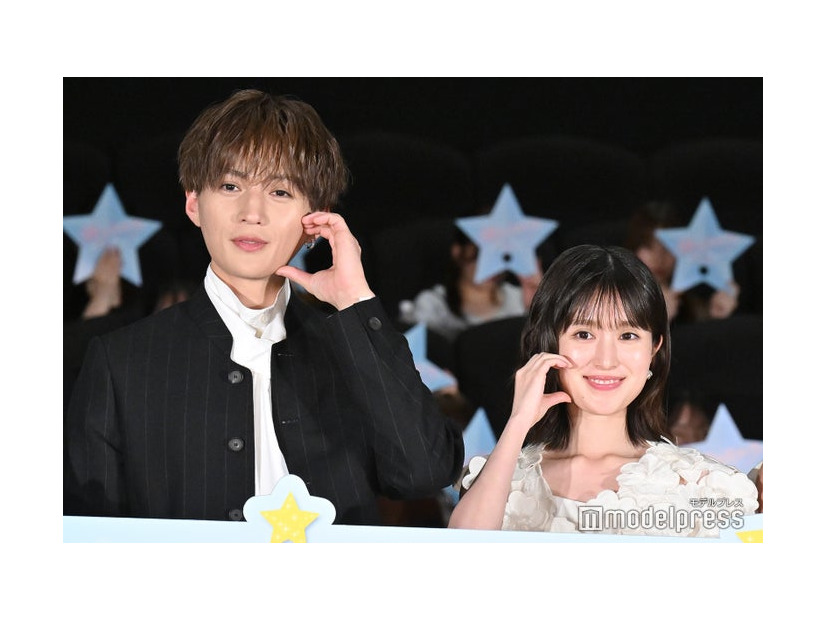 「隣のステラ」完成披露舞台挨拶に出席した八木勇征、福本莉子（C）モデルプレス