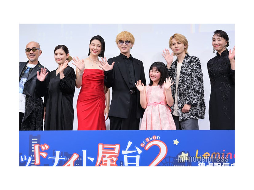 ドラマ「ミッドナイト屋台2～ル・モンドゥ～」配信記念スペシャルトークイベントに出席した竹中直人、石田ひかり、橋本マナミ、神山智洋、永瀬ゆずな、矢花黎、浅野ゆう子