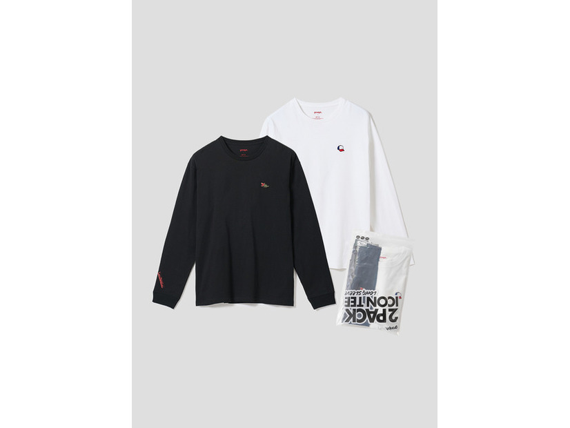 2パックアイコン長袖Tシャツ ¥7,900