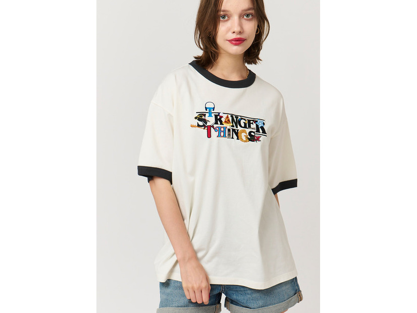 ビッグシルエットトリムTシャツ ¥4,500