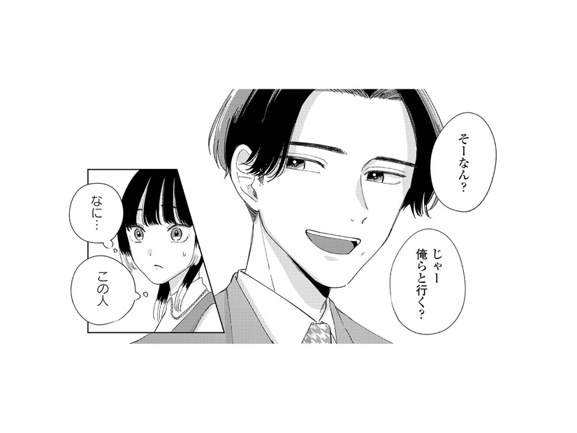 「なにこの人…」距離感がおかしい男性社員に話しかけられて戸惑う【モモイロ・ハレーション（１） #18】