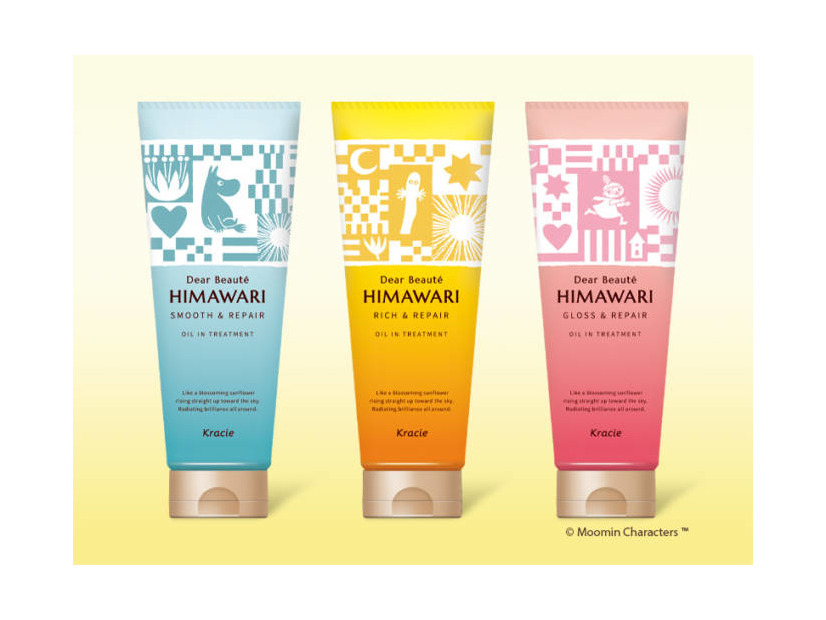 「ムーミン」×「ディアボーテHIMAWARI」コラボデザイン「オイルイントリートメント」が数量限定発売