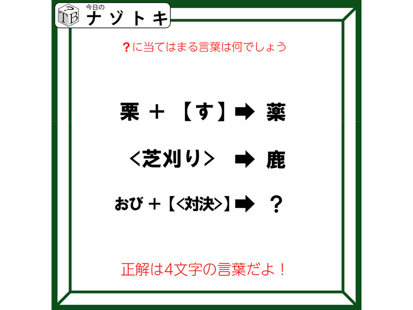 クイズです！「カッコの法則を推理して導きましょう」どんな言葉になるでしょう？【難易度LV３.・中辛】