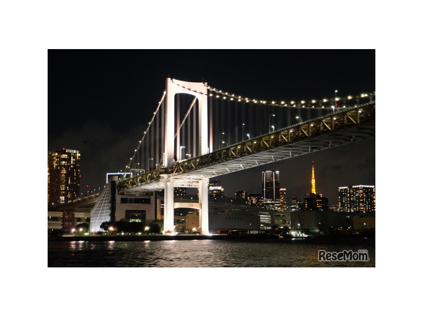 東京港夜景観賞ツアーでの夜景