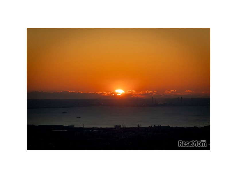 展望台から見た初日の出（2025年）