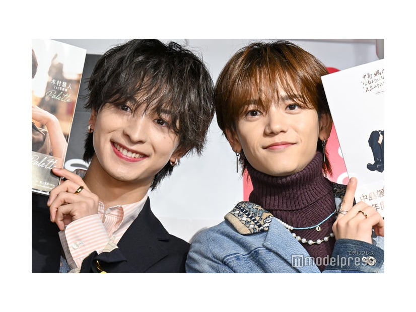 コラボイベントに出席した木村慧人、中島颯太（C）モデルプレス