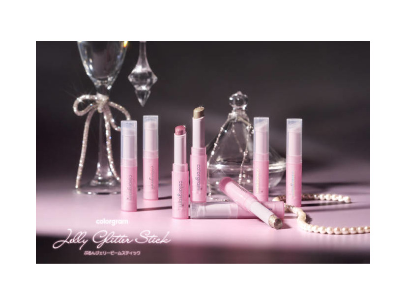 colorgram、目もとや鼻筋にきらめきをプラスする新感覚グリッター「ぷるんジェリービームスティック」発売
