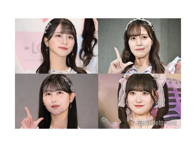 （上段左上から時計回り）佐々木舞香、諸橋沙夏、齋藤樹愛羅、山本杏奈（C）モデルプレス