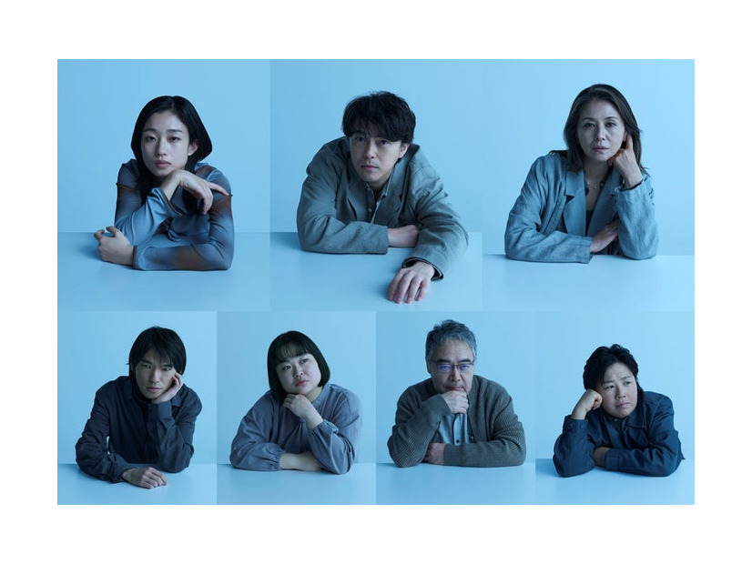 舞台「私を探さないで」メインビジュアル（上段左から）河合優実、勝地涼、小泉今日子（下段左から）篠原悠伸、富山えり子、岩松了、新名基浩（提供写真）