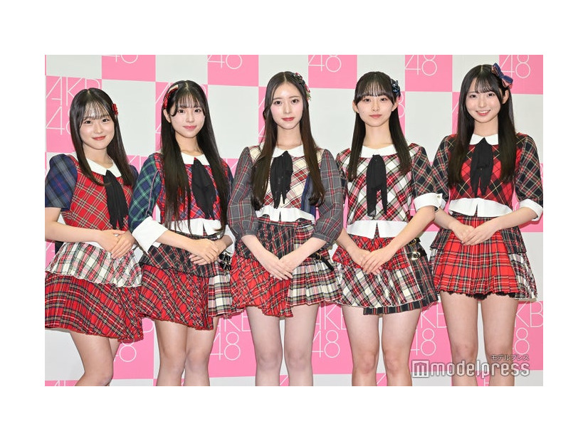 AKB4821期研究性／高橋舞桜、牧戸愛茉、森川優、渡邉葵心、田中沙友利（C）モデルプレス