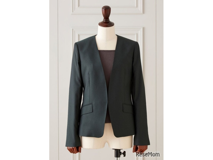 ノーカラー（ホック）ジャケット