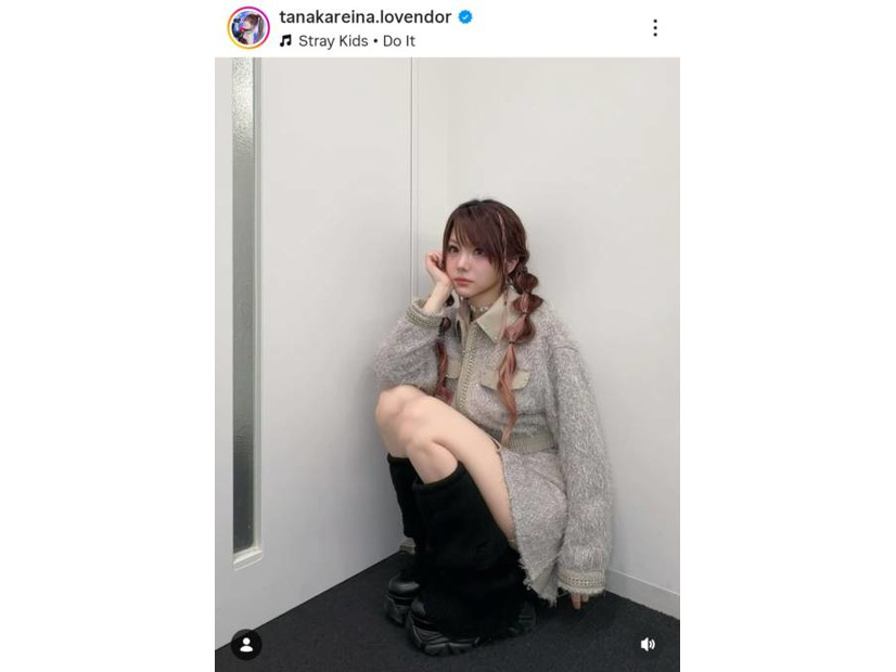 田中れいな、色白美脚が眩しいミニスカSHOTに反響「キュンキュン」「いつまでも美少女」