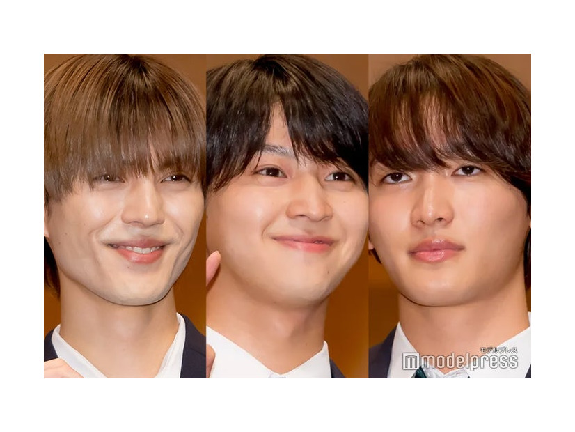 左から簡秀吉、藤本洸大、桜木雅哉（C）モデルプレス