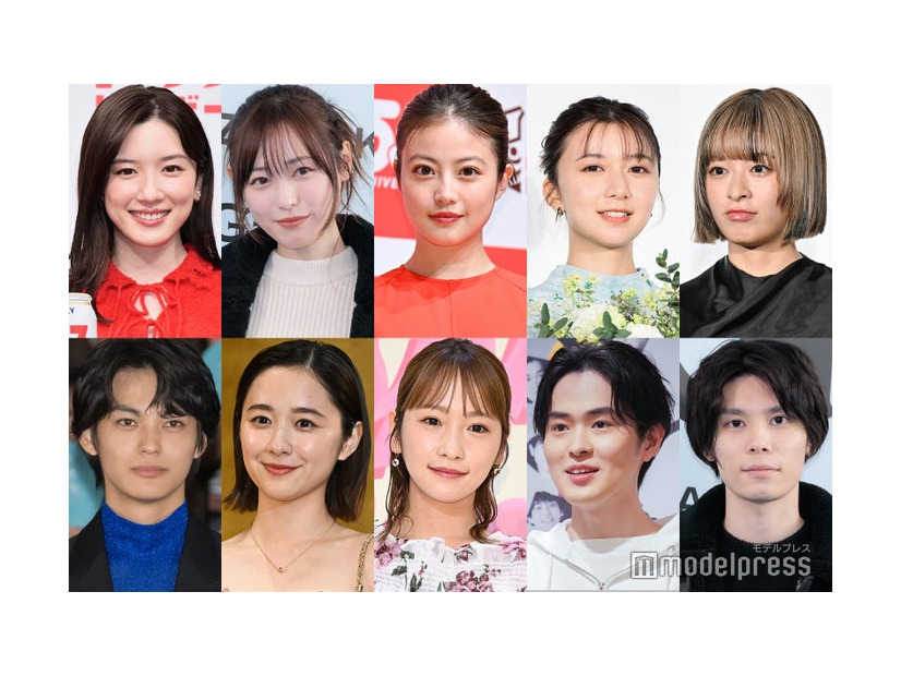 （上段左から）永野芽郁、福原遥、今田美桜、上白石萌歌、森七菜（下段左から）神尾楓珠、堀田真由、川栄李奈、望月歩、萩原利久（C）モデルプレス