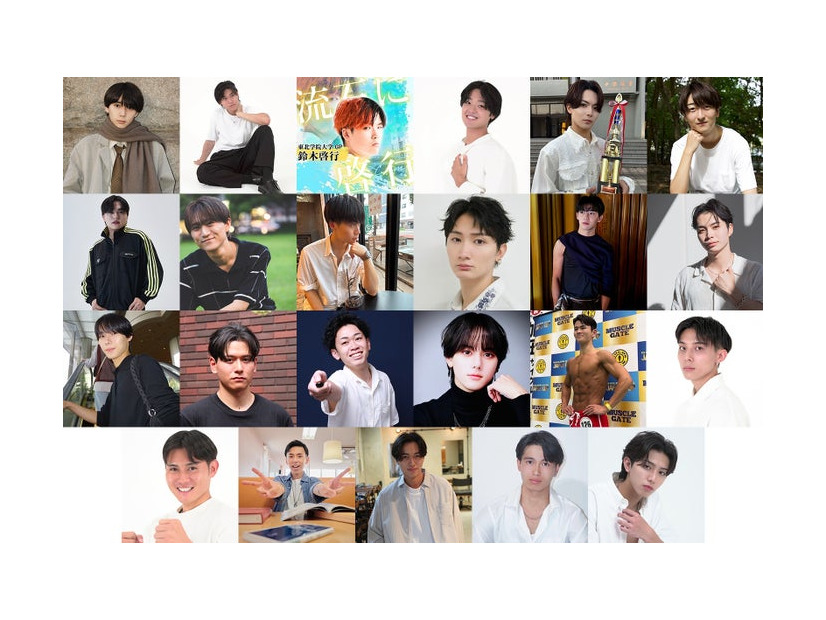 「MR OF MR CAMPUS CONTEST 2026」出場者（提供写真）