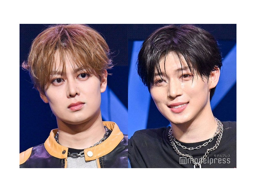 「TAGRIGHT showcase -REVEAL as 1-」の前日プレスコール・囲み取材に出席した前田大輔、西山智樹（C）モデルプレス