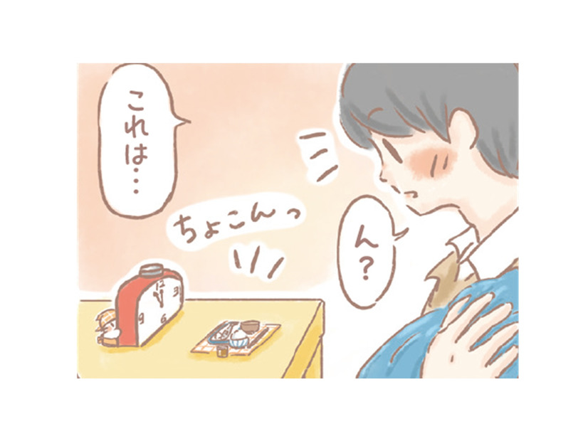 風邪気味で帰宅すると、棚の上にちょこんと用意されたごはん…誰の仕業？【あなたとくらし隊！ちびっ福 #２】